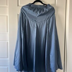 Furry (Japanese Brand) Women's Blue Maxi Skirt